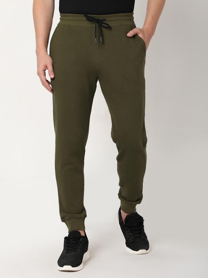 Men Flat-Front Relaxed Fit Jogger Pants