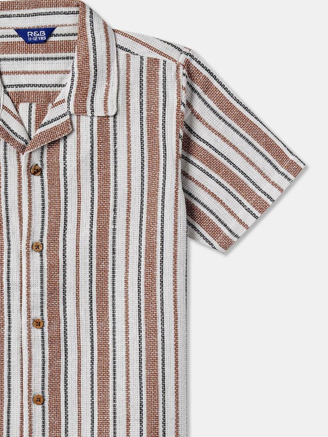 Boys Striped Casual Shirt image number 2