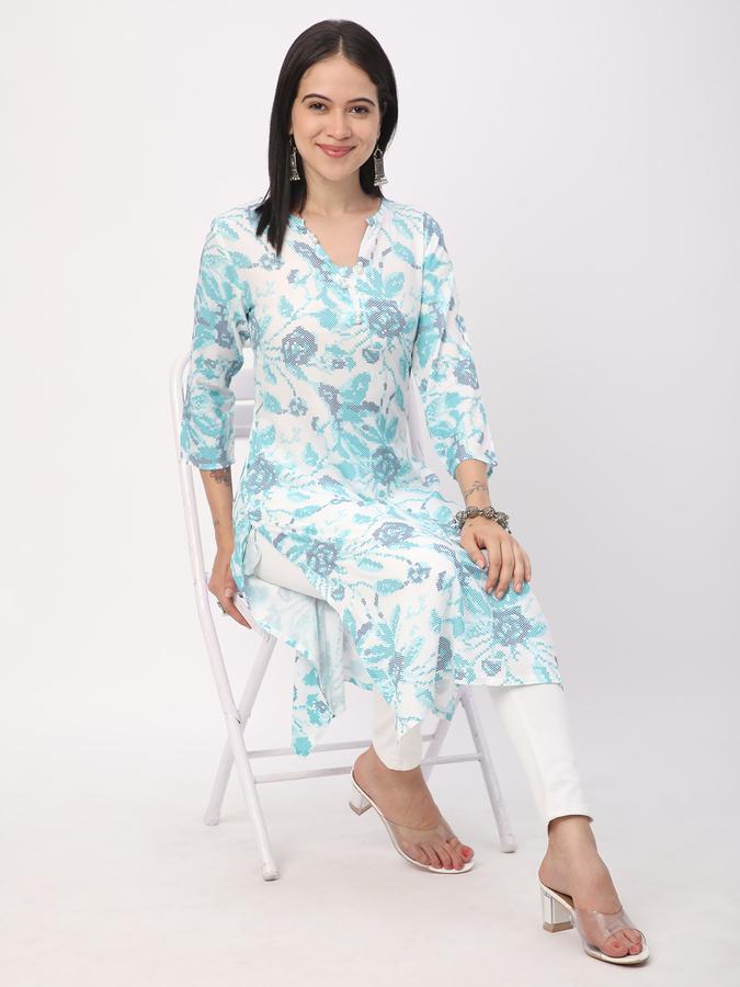 Women Printed A-line Kurta image number 1