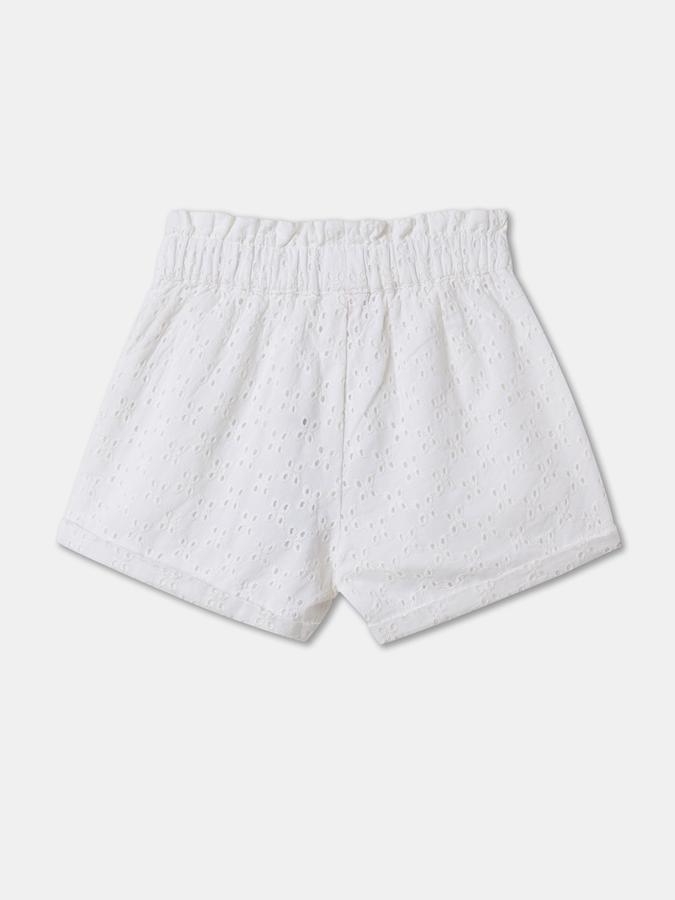 Girls Schiffli Regular Fit Shorts image number 1