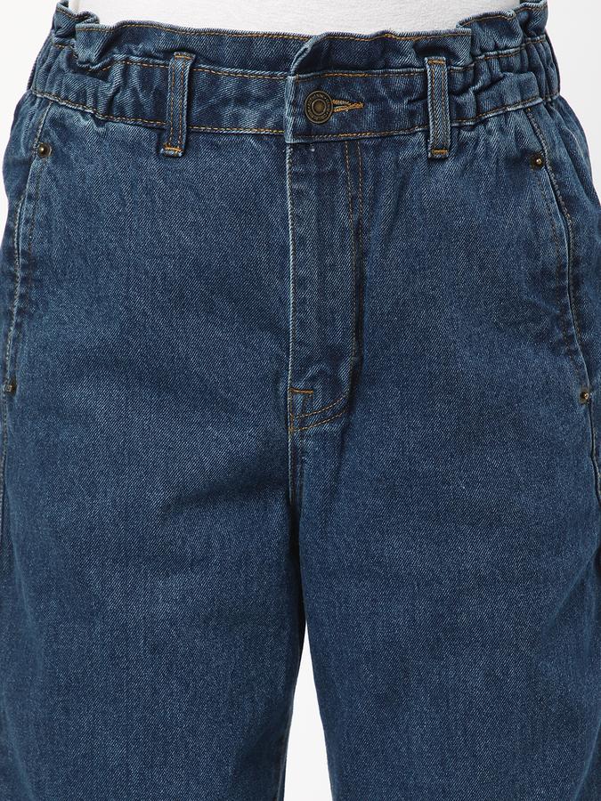 Women Mid-Wash Relaxed Fit Jeans  image number 3