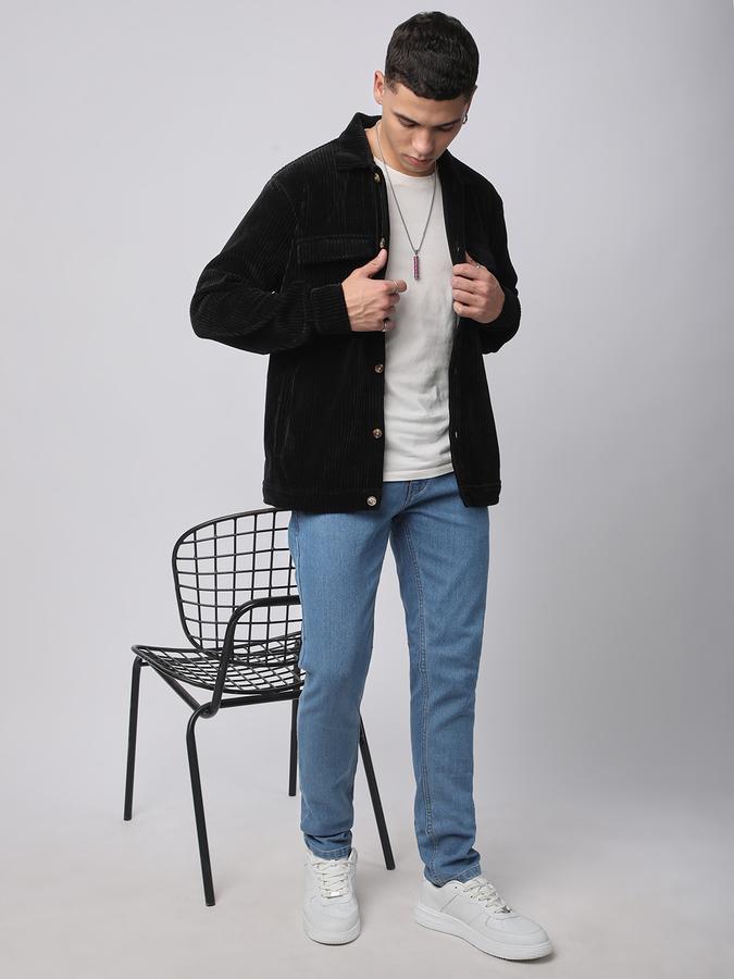 Full Sleeve Solid Men Jacket image number 1