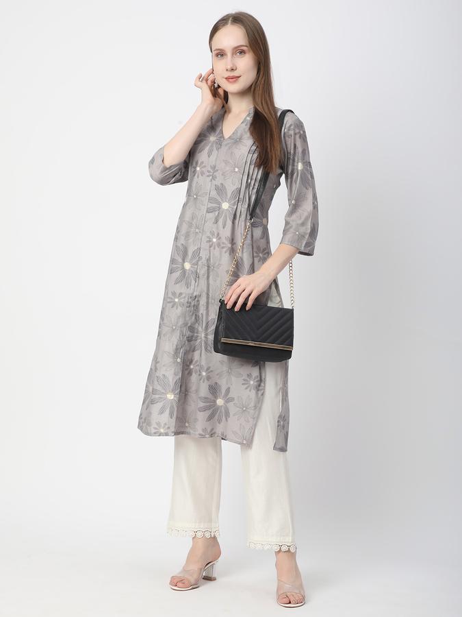 Women Printed Straight Kurta  image number 1