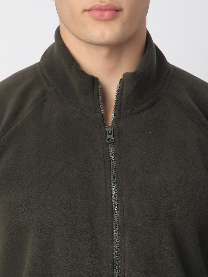 Full Sleeve Solid Men Jacket image number 3