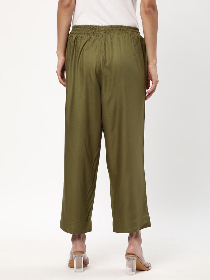 Women Relaxed Fit Flat-Front Culottes image number 2