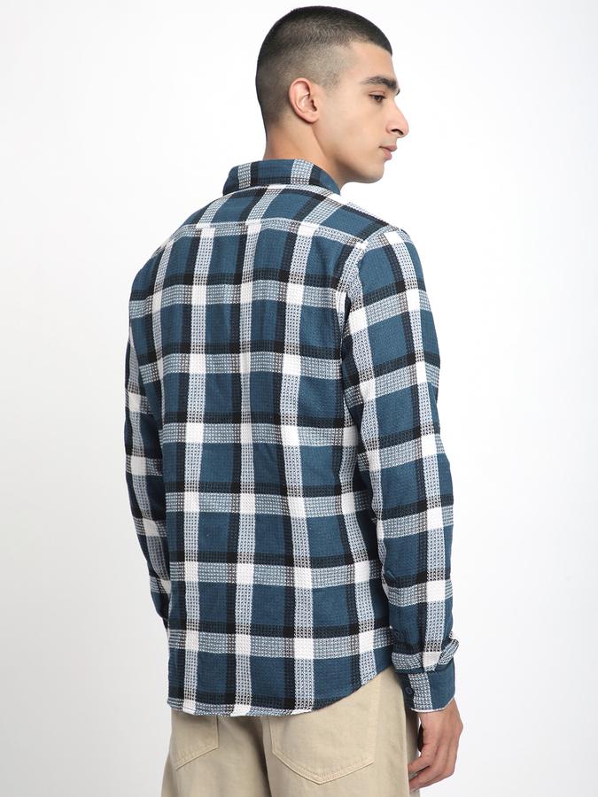 Men Self Design Casual Shirt image number 2