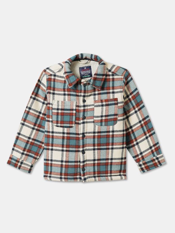 Boys Checkered Casual Multicolor Shirt