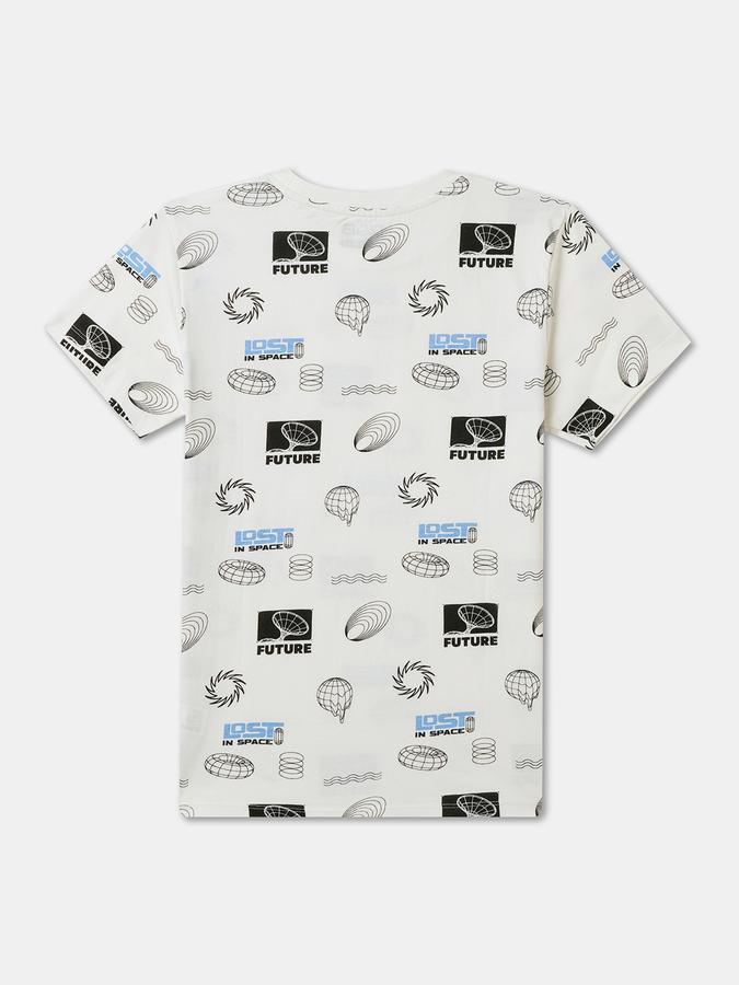 Boys Graphic Print Pure Cotton Regular T Shirt image number 1