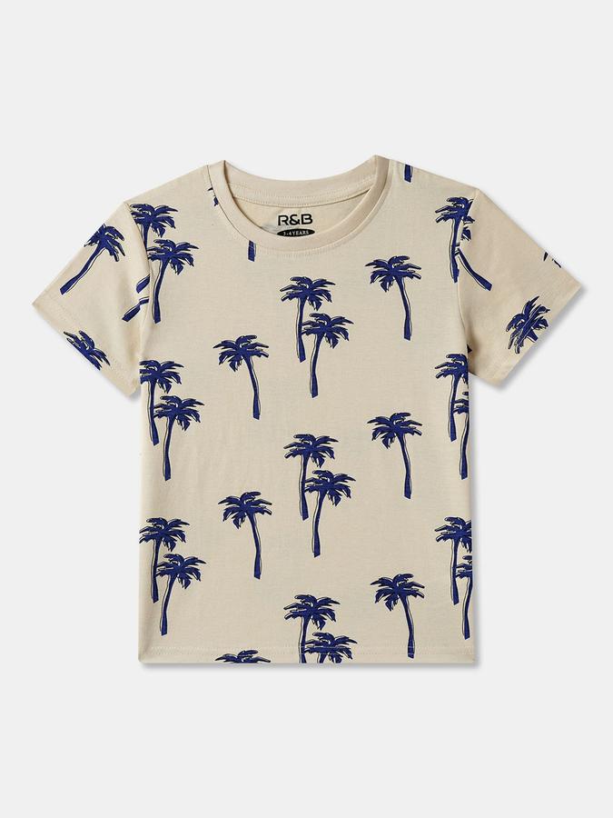 Boys Graphic Print Pure Cotton Regular T Shirt 