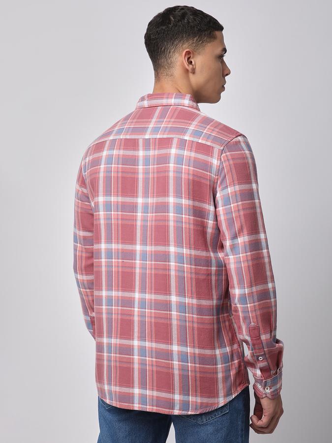 R&B Men Checkered Casual Shirt image number 2