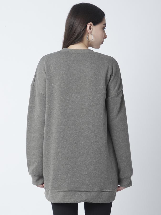 Full Sleeve Solid Women Sweatshirt image number 2