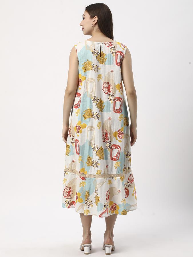 Women Printed V-Neck Dresses image number 2