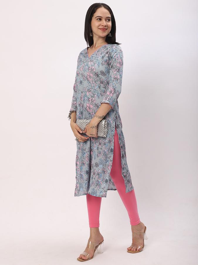 Women Printed A-line Kurta image number 1