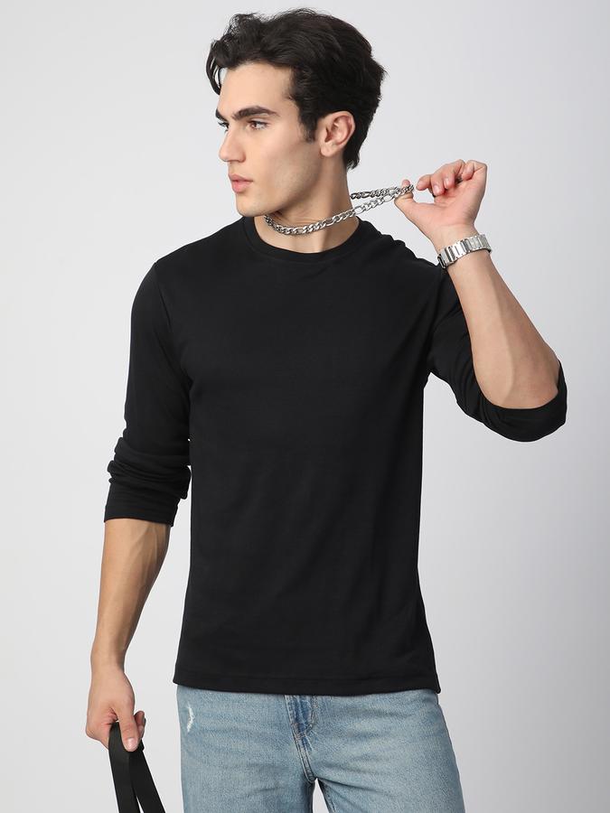 Solid Men Round Neck T-Shirt