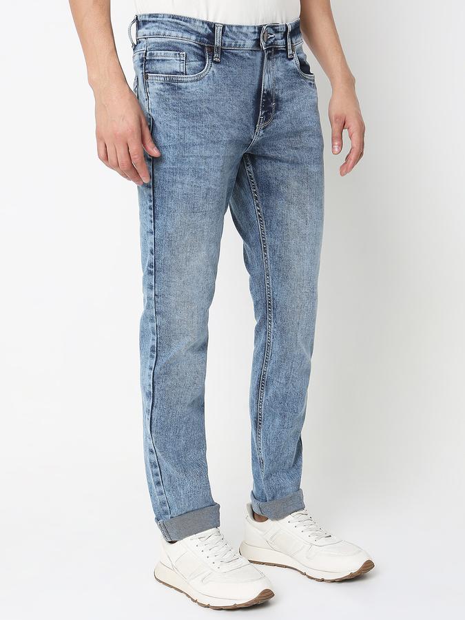 Men Slim Fit Jeans with Insert-Pockets image number 2