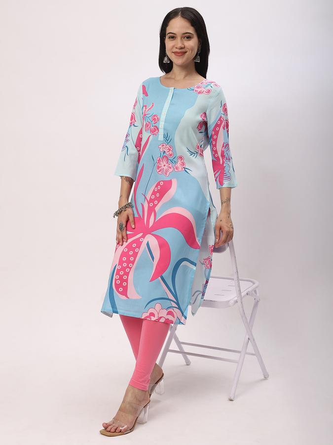 Women Printed A-line Kurta image number 1