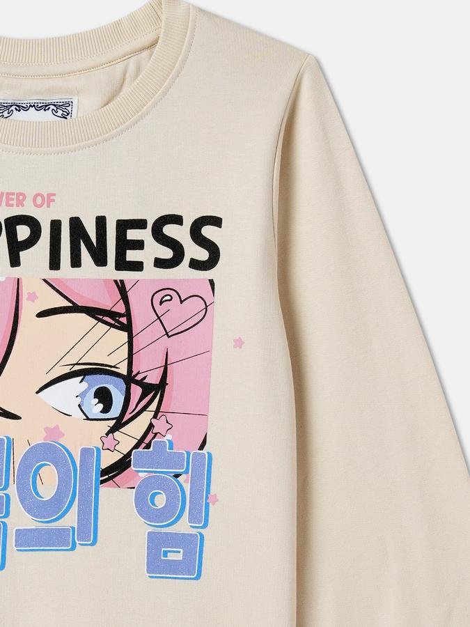 Full Sleeve Graphic Print Girls Sweatshirt image number 2