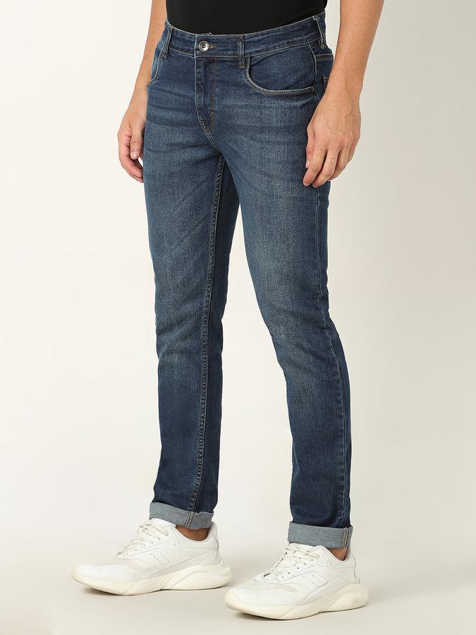 Men Tapered Fit Jeans with 5-Pocket Styling image number 1