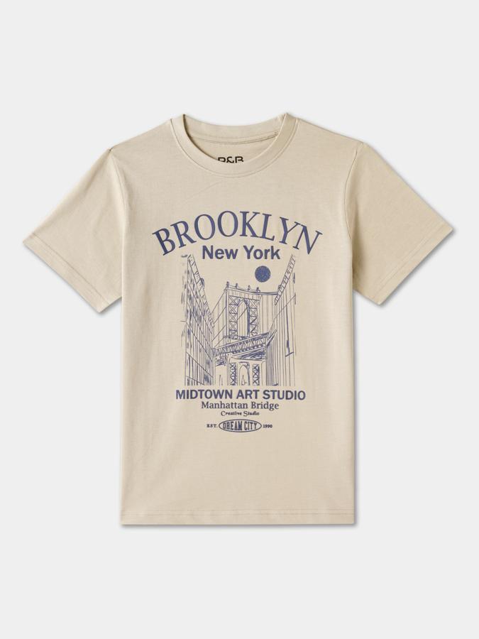 R&B BOYS PRINTED REGULAR GRAPHIC TEE R&B BOYS PRINTED REGULAR GRAPHIC TEE