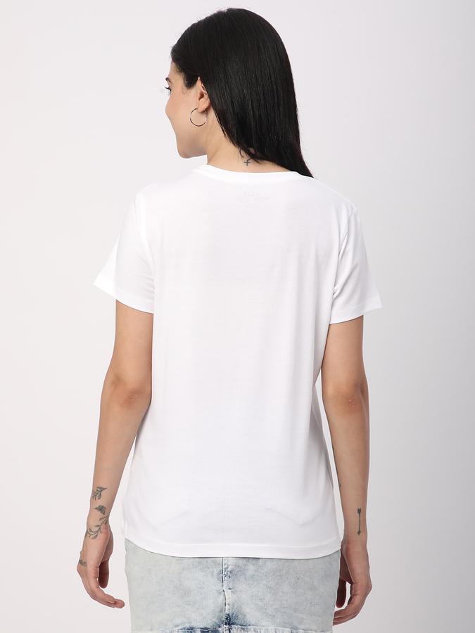 Printed Women Round Neck T-Shirt image number 2