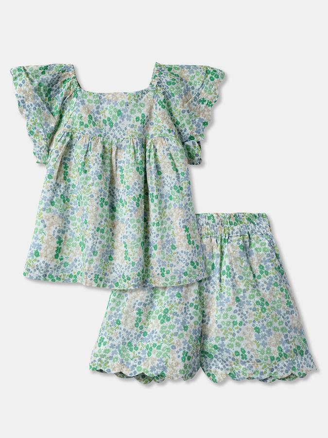 Girls All Over Printed Smart Casual Clothing Sets