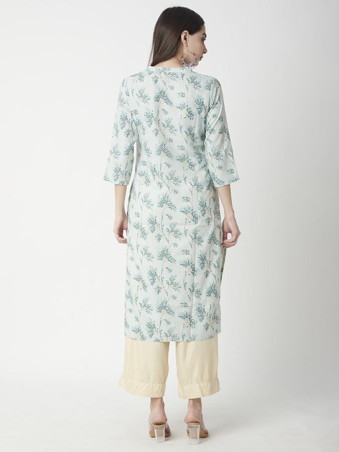 Women Floral Print A-line Kurta  image number 2