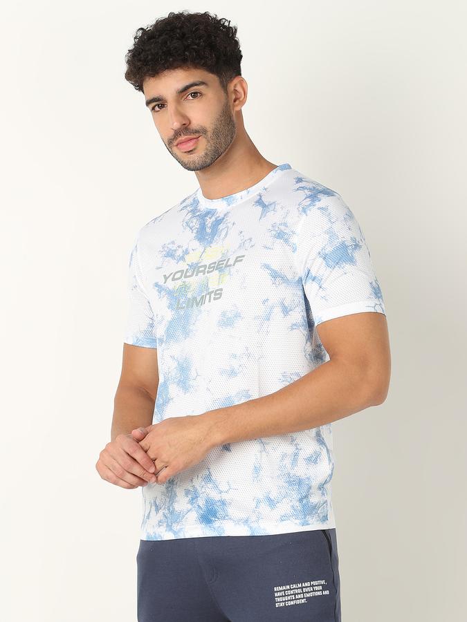 Men Printed Regular Fit Round-Neck T-Shirt image number 1