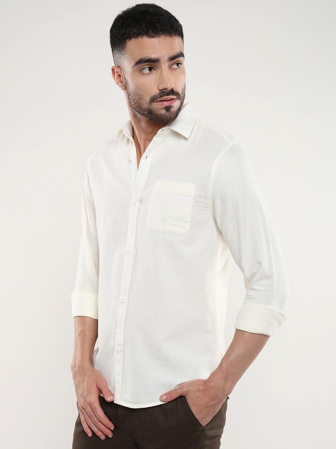 Men Regular Fit Shirt with Patch Pocket image number 2