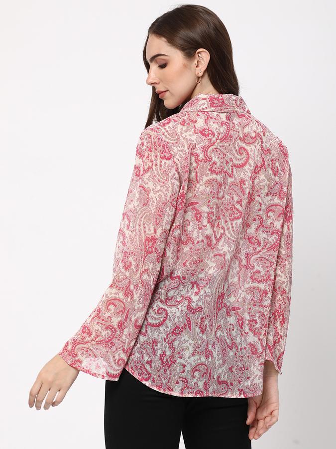 Women Paisley Print Slim Fit Shirt-Styled Top image number 2