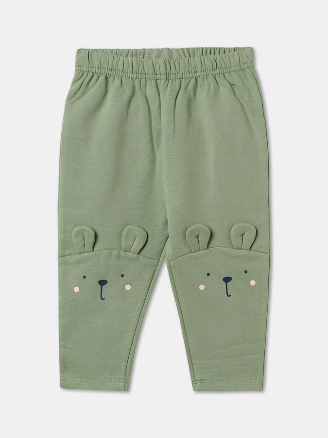 Baby Girls Casual T-shirt Track Pants  image number 3