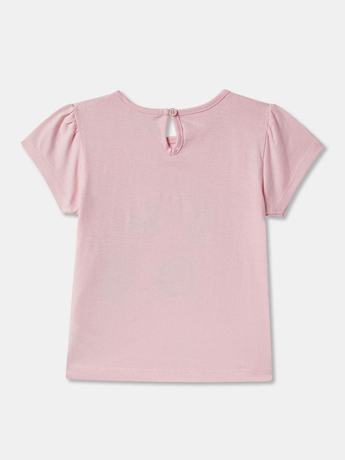 Baby Girls Graphic Print Pure Cotton Regular T Shirt image number 1