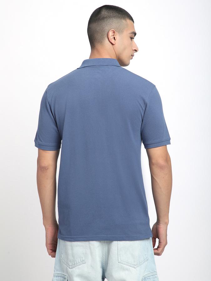 Solid Men Polo Neck T-Shirt image number 2