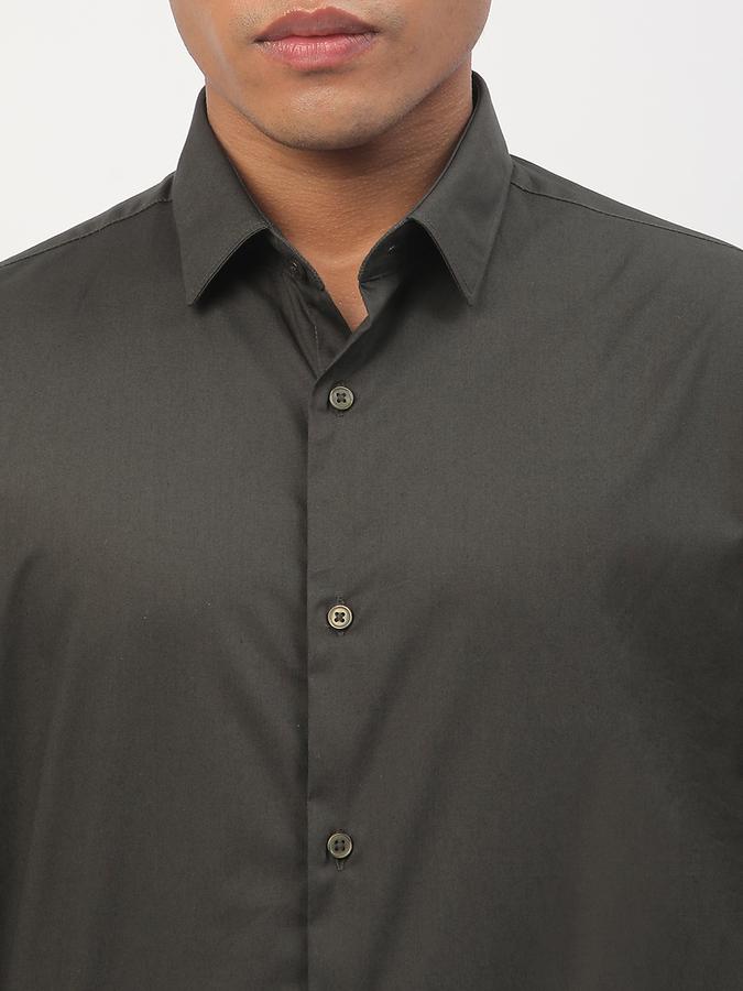 Men Solid Casual Casual Shirts image number 3