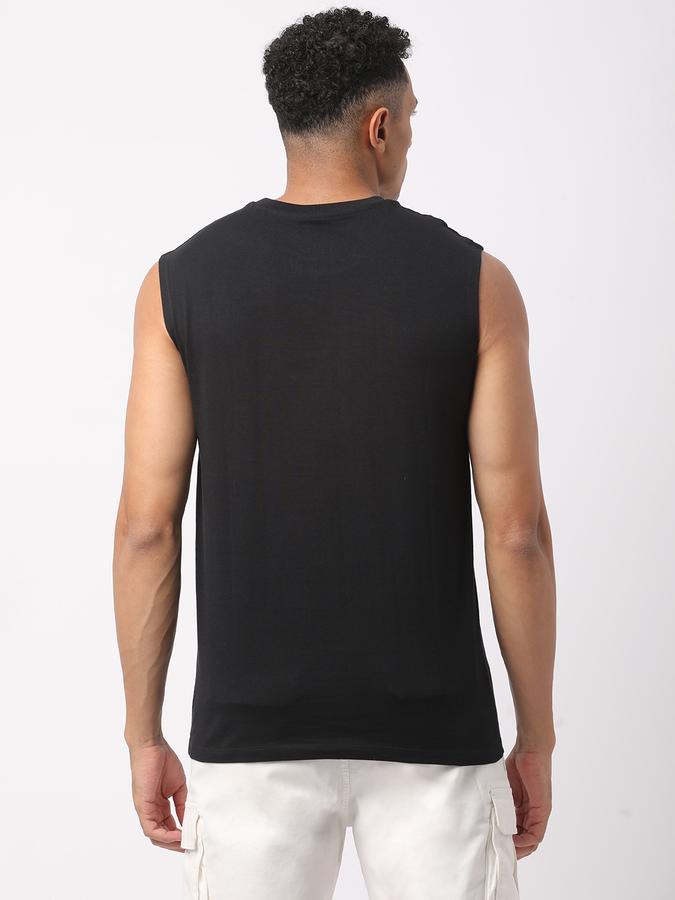 Men Graphic Print Sleeveless Vest image number 2