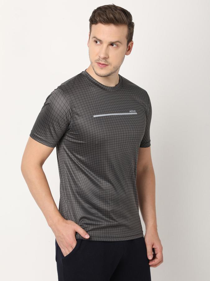 Men Micro Print Regular Fit T-shirt image number 2