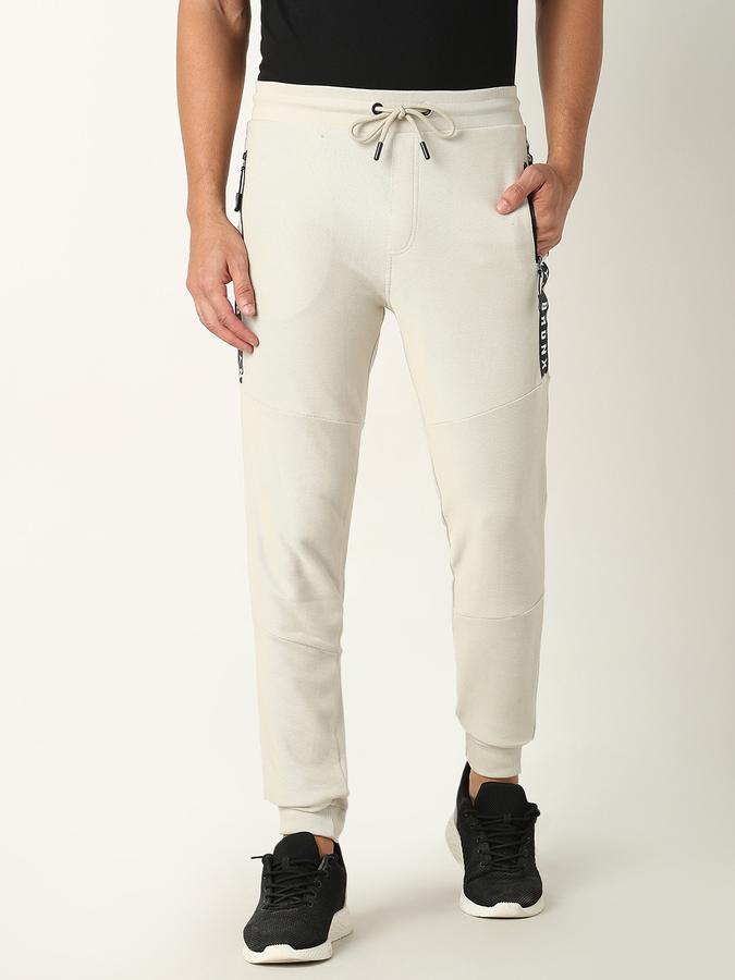 Men Straight Fit Flat-Front Trousers