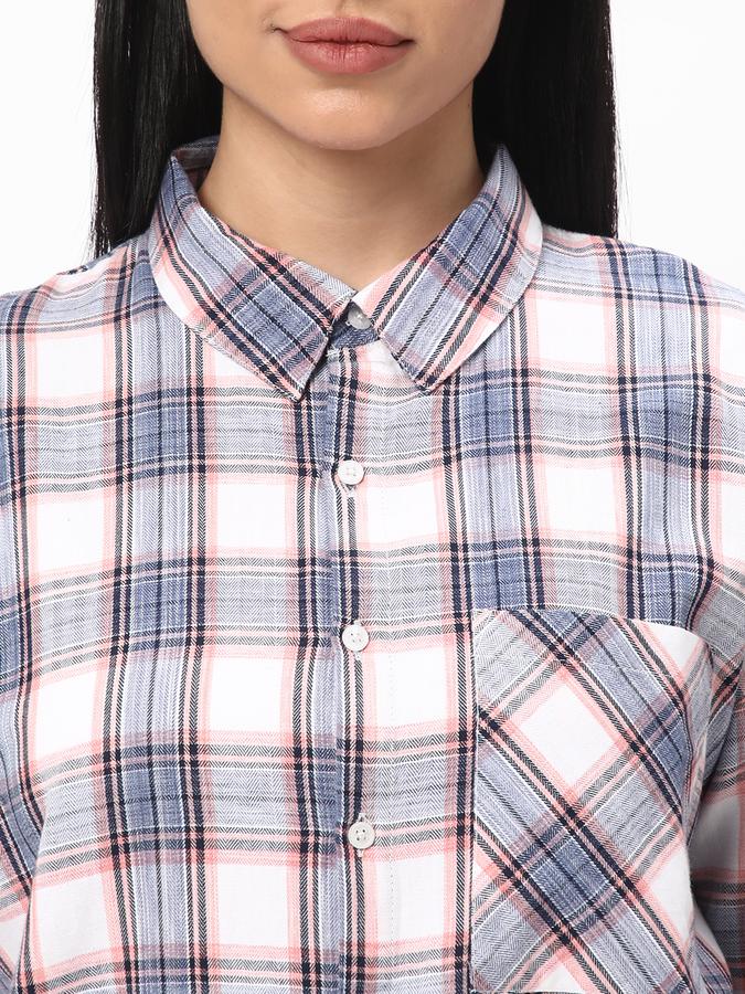 R&B Women's Relaxed Check Shirt image number 3