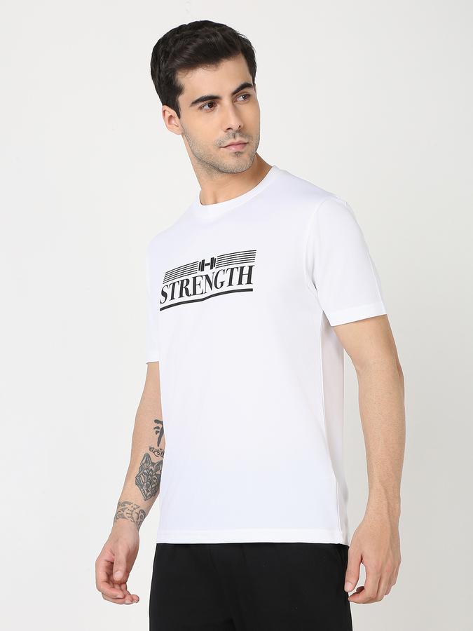 Men Typographic Print Regular Fit Crew-Neck T-Shirt  image number 1