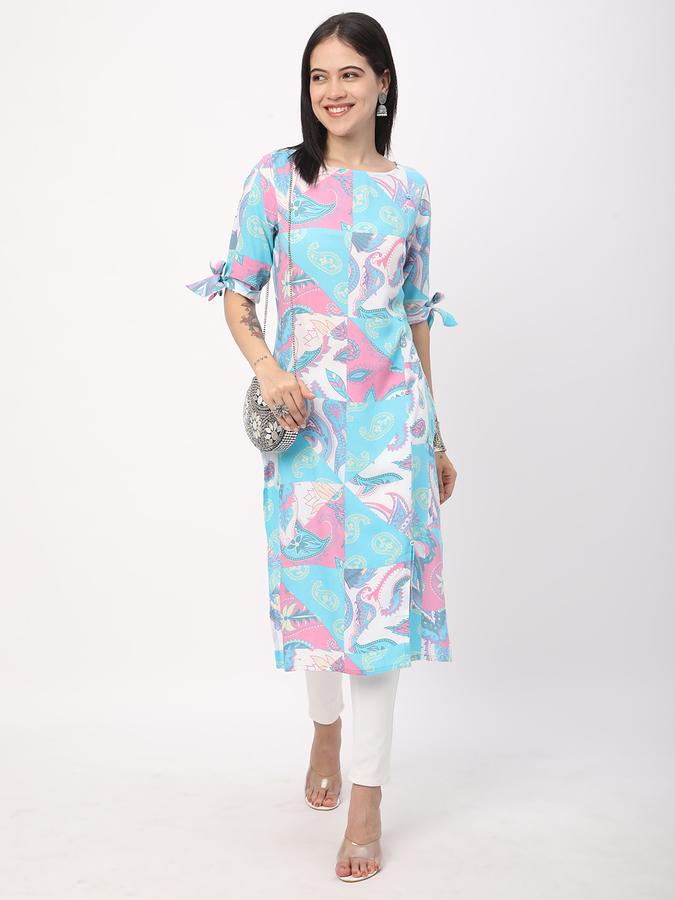 Women Printed A-line Kurta image number 1