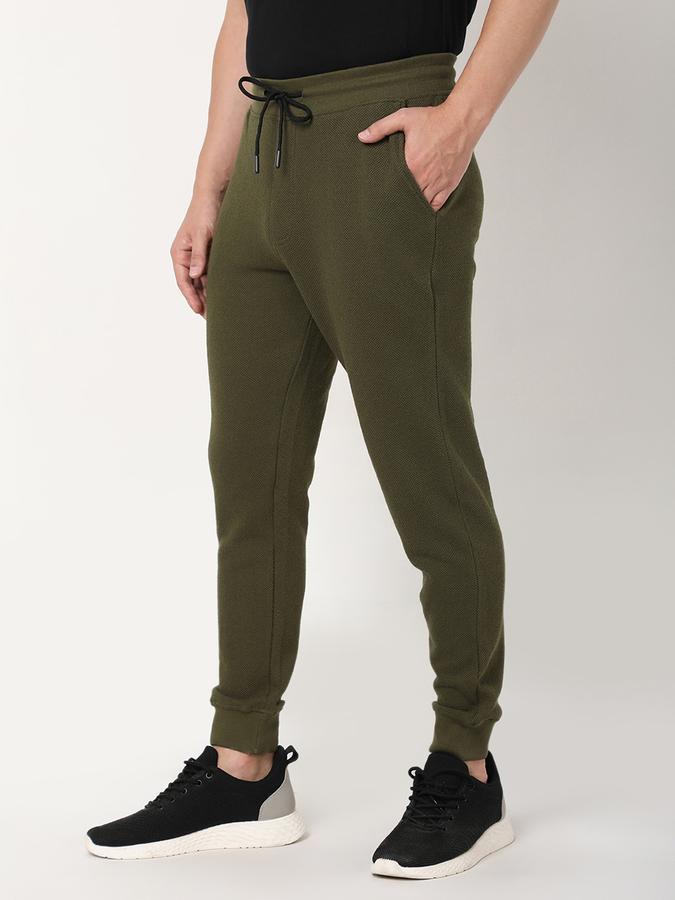 Men Flat-Front Relaxed Fit Jogger Pants image number 1