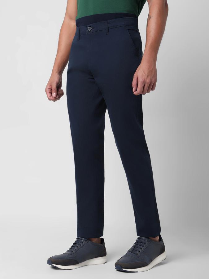 Men Slim Fit Flat-Front Pants image number 1