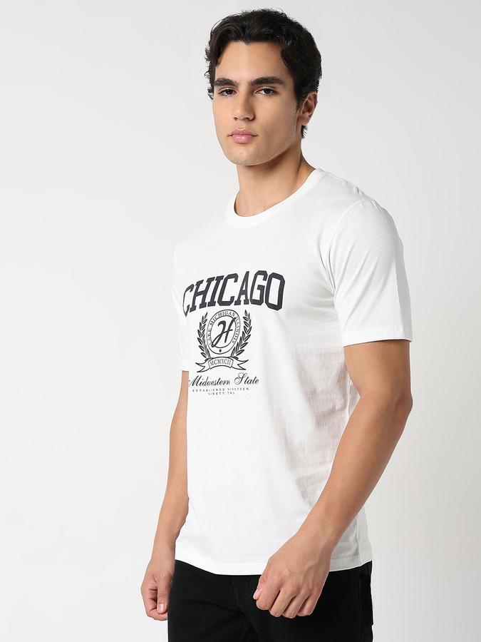 Solid Men Round Neck T-Shirt  image number 2