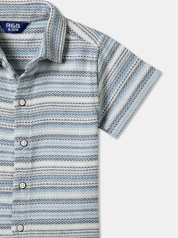 Baby Boys Striped Casual Shirt image number 2