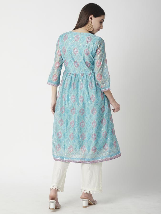 Women Floral Print A-line Kurta  image number 2