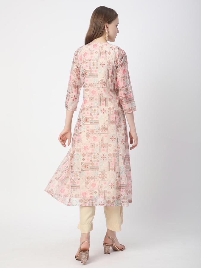 Women Printed Flared Kurta  image number 2