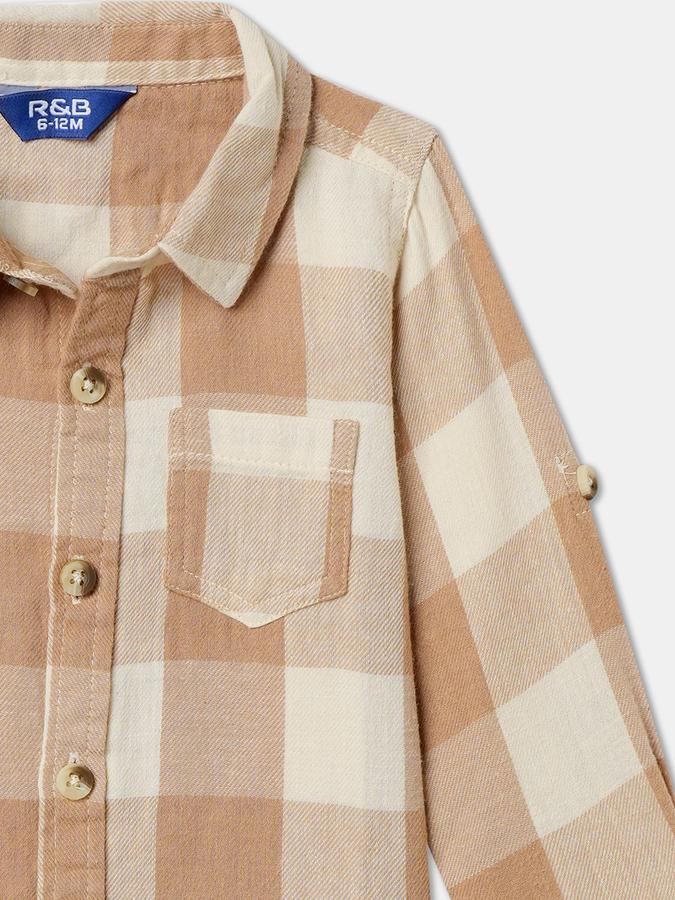 Baby Boys Checkered Casual Shirt  image number 2