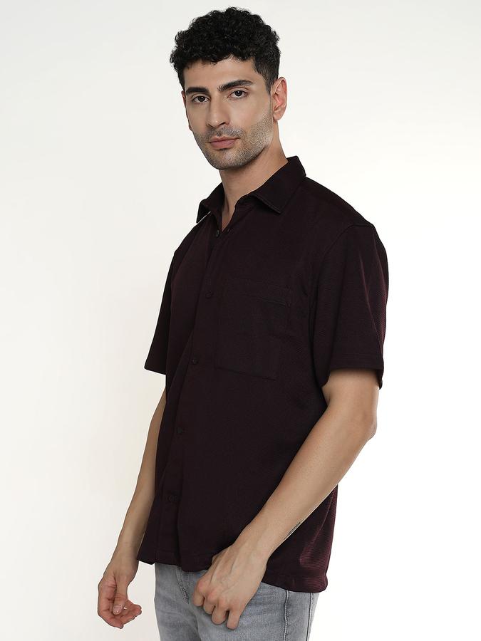 Men Self Design Casual Shirt image number 2