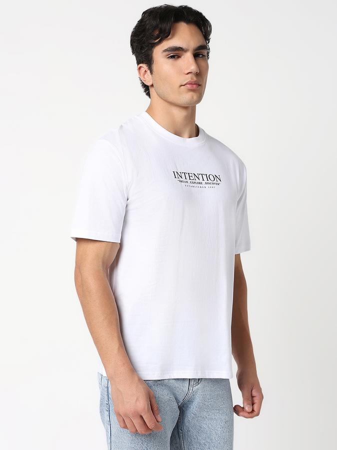 Solid Men Round Neck T-Shirt  image number 1