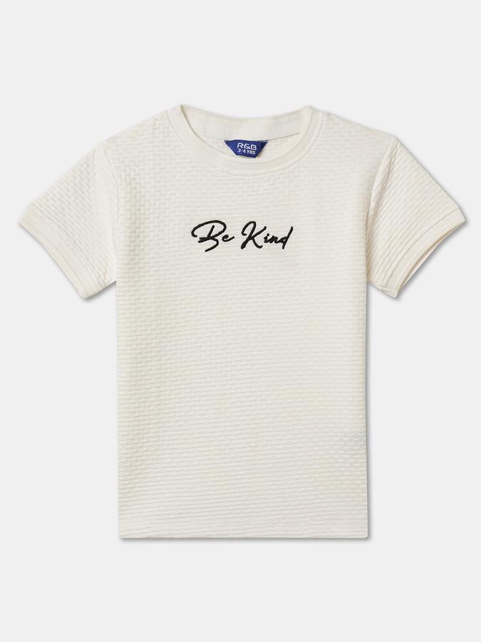 Boys Solid Polycotton Regular T Shirt