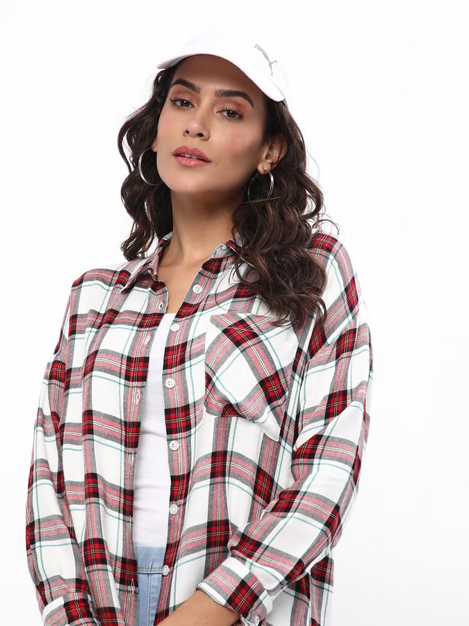 R&B Women's Oversized Check Shirt